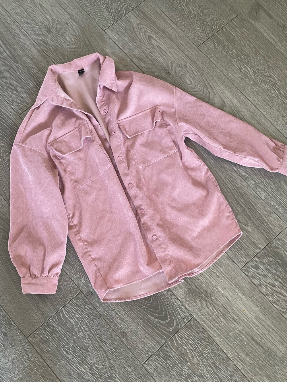 Shein Women’s Pink Button-Front Shacket